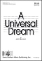 A Universal Dream SSAA choral sheet music cover